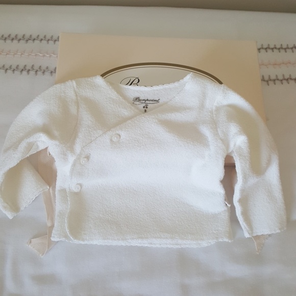 Bonpoint Size 3 months 2 piece Terry Baby Footie - Picture 5 of 8